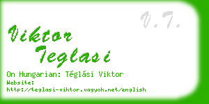 viktor teglasi business card